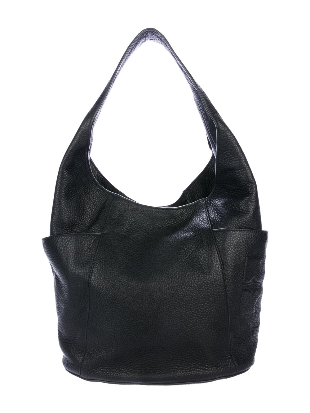 Tory Burch Pebbled Leather Bombe T Hobo Bag